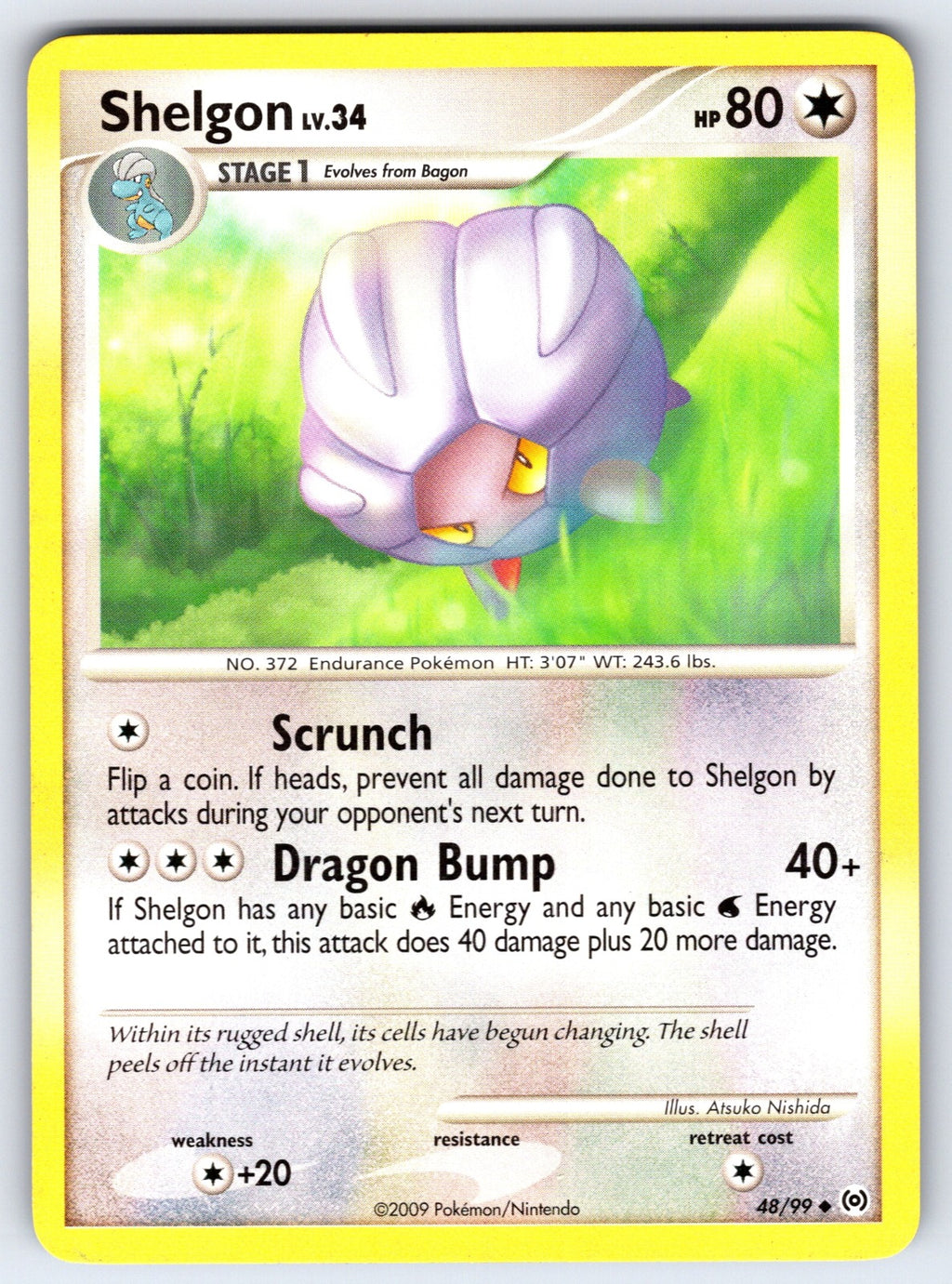 Shelgon Uncommon Arceus 48/99 LP 2009