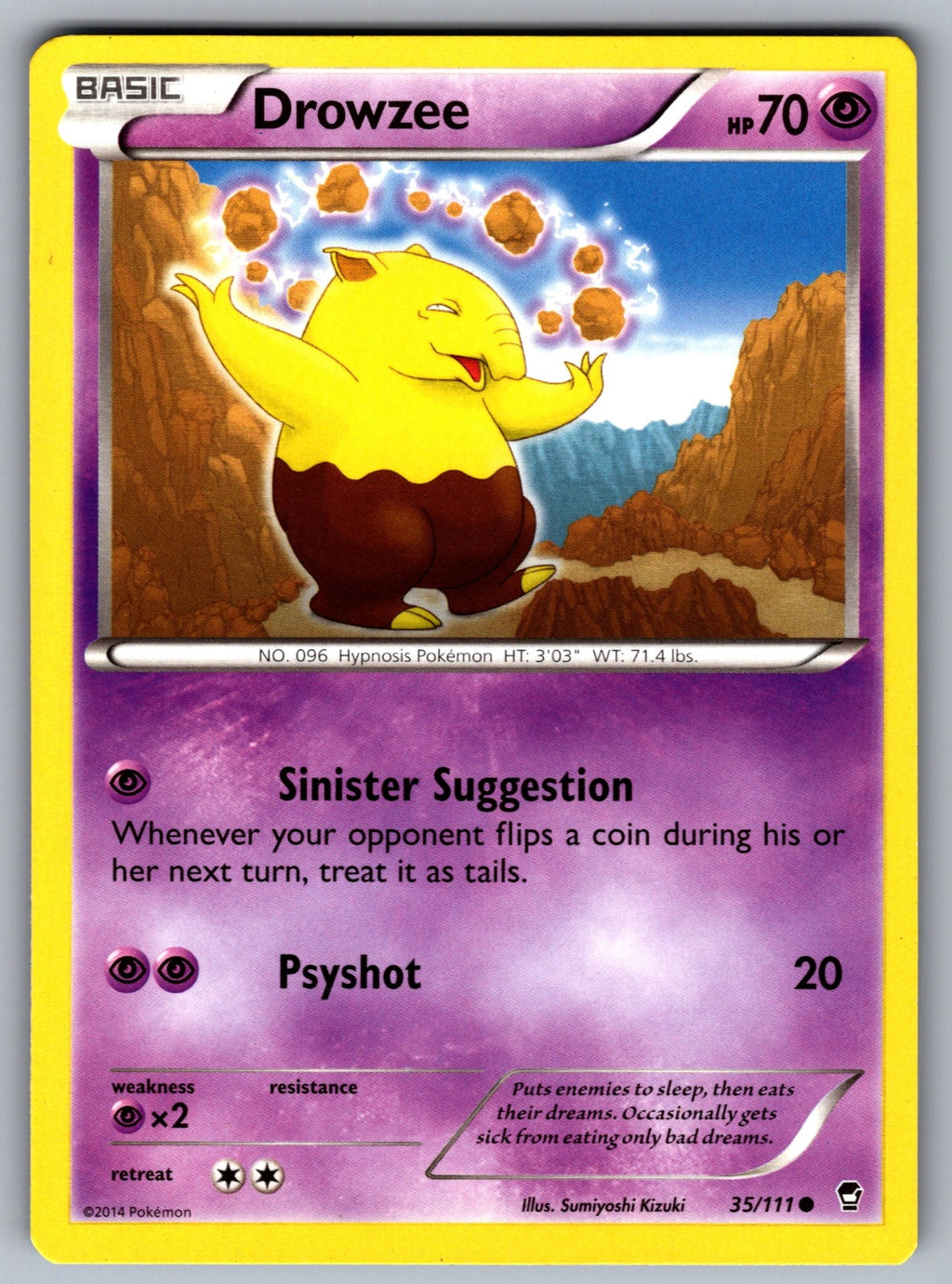 Drowzee Common XY - Furious Fists 35/111 LP 2014