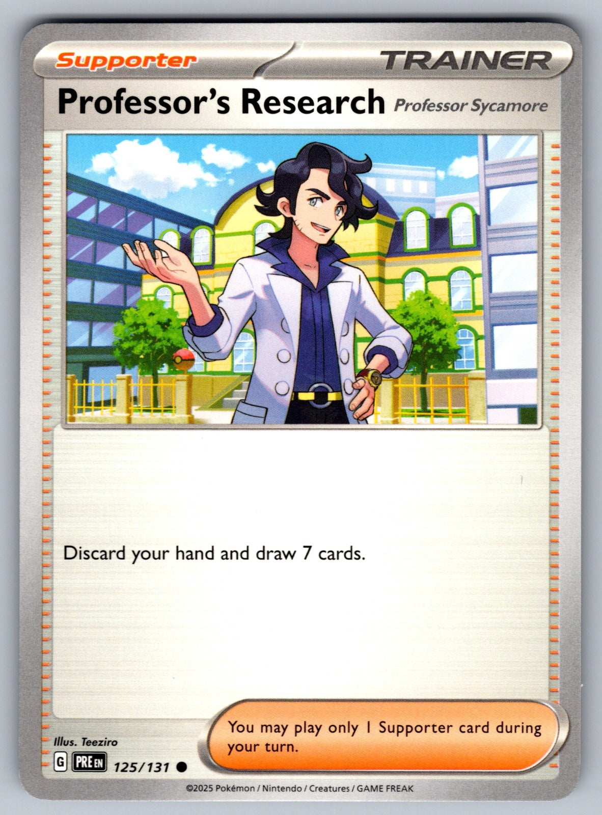 Professor's Research [Professor Sycamore] Common SV: Prismatic Evolutions 125/131 NM 2025