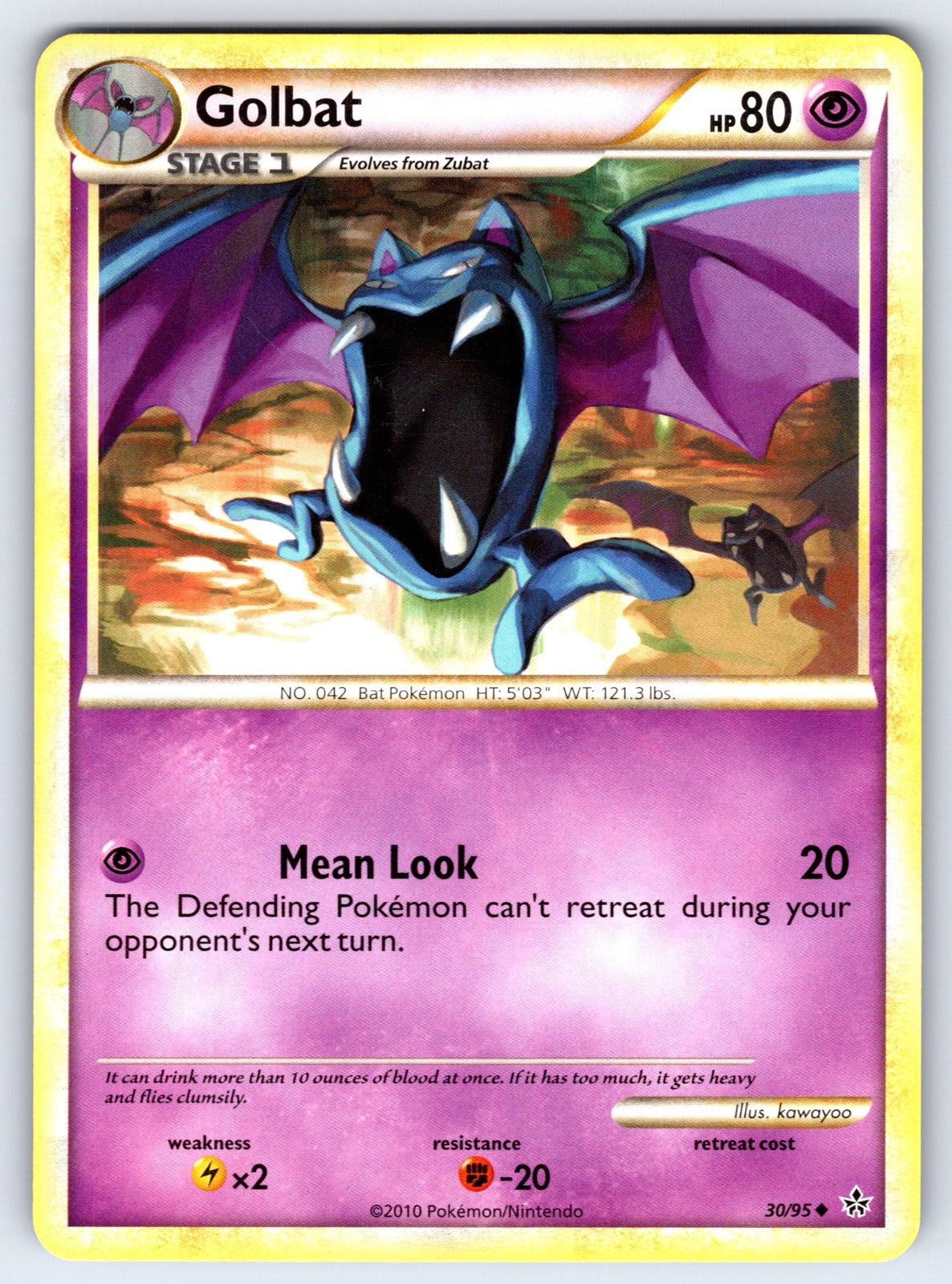 Golbat Uncommon Unleashed 30/95 LP 2010