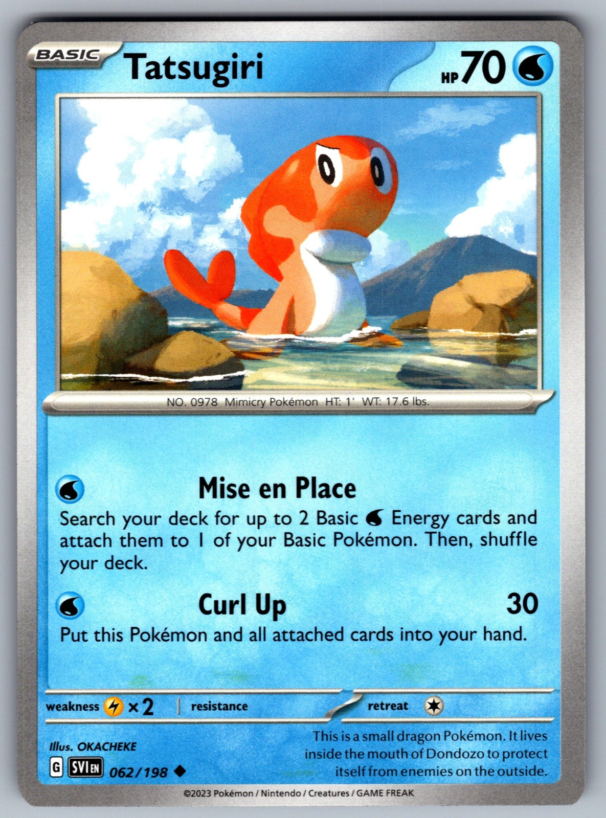 Tatsugiri Uncommon SV01: Scarlet & Violet Base Set 062/198 NM 2023