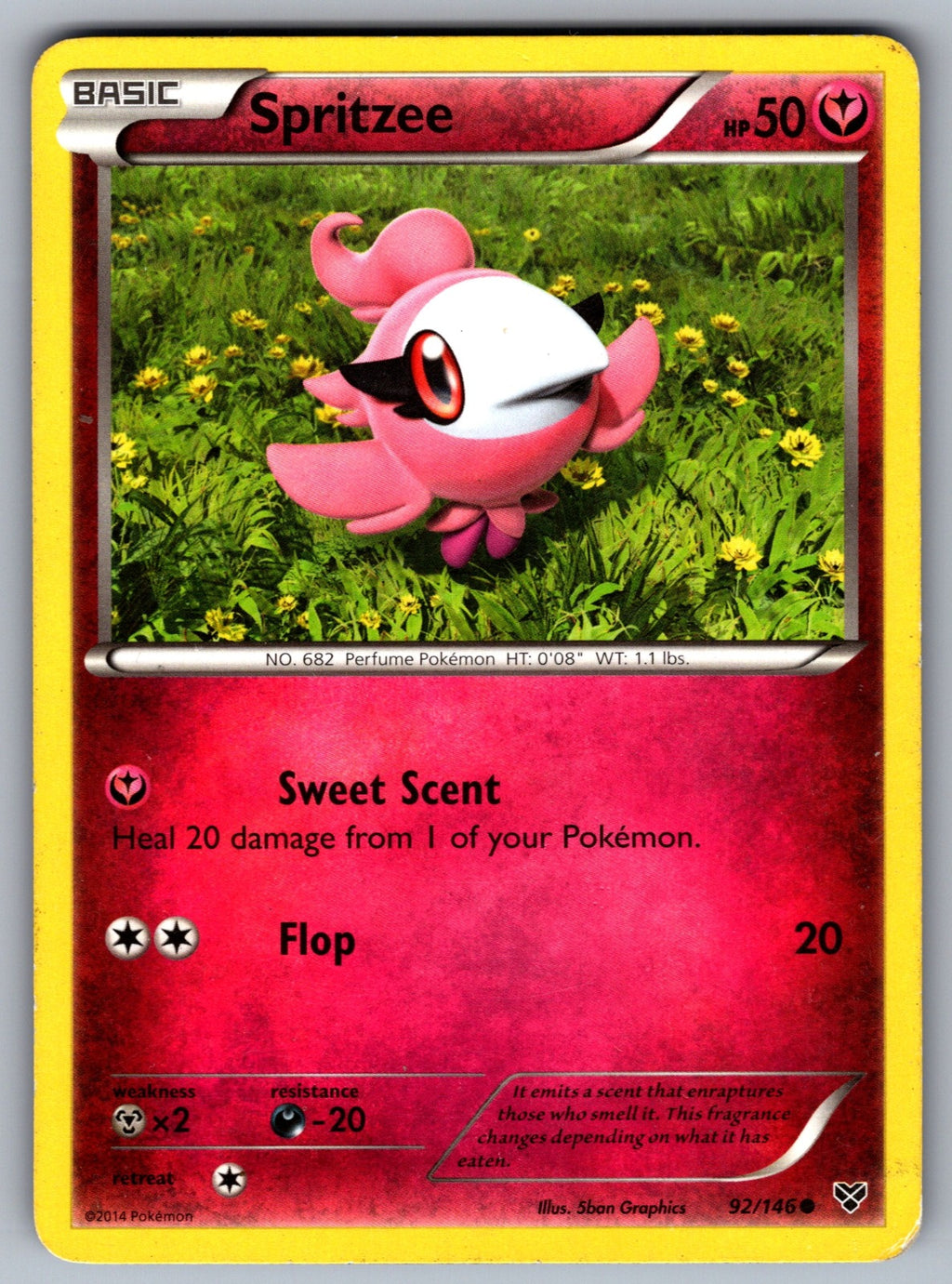 Spritzee Common XY Base Set 92/146 LP 2014