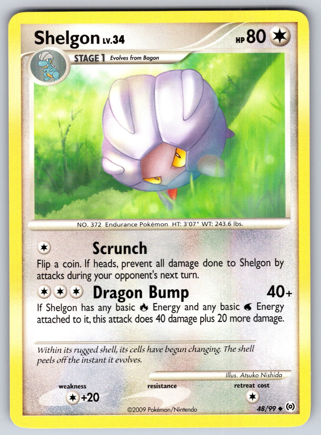 Shelgon Uncommon Arceus 48/99 LP 2009