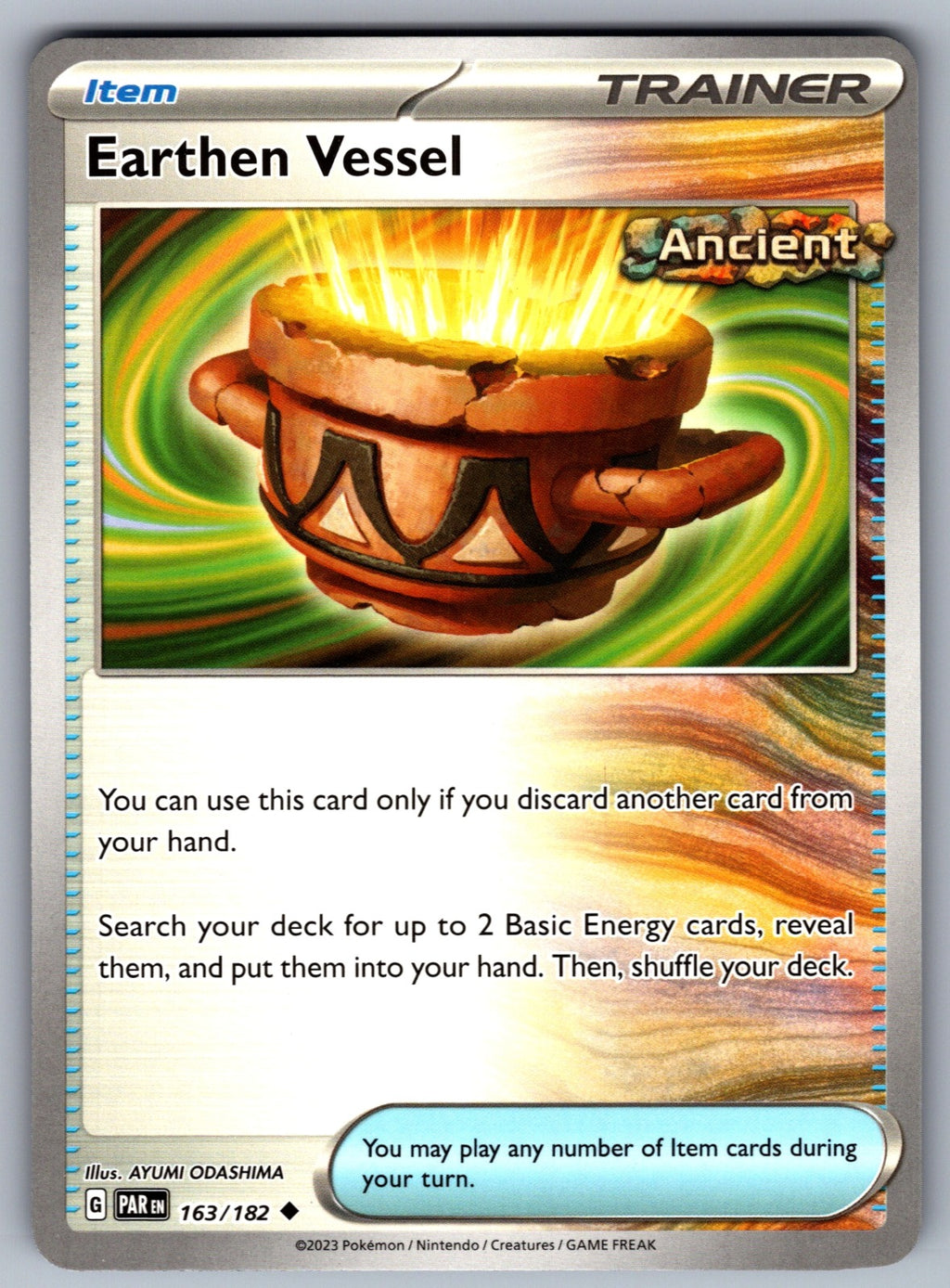 Earthen Vessel Uncommon SV04: Paradox Rift 163/182 NM 2023