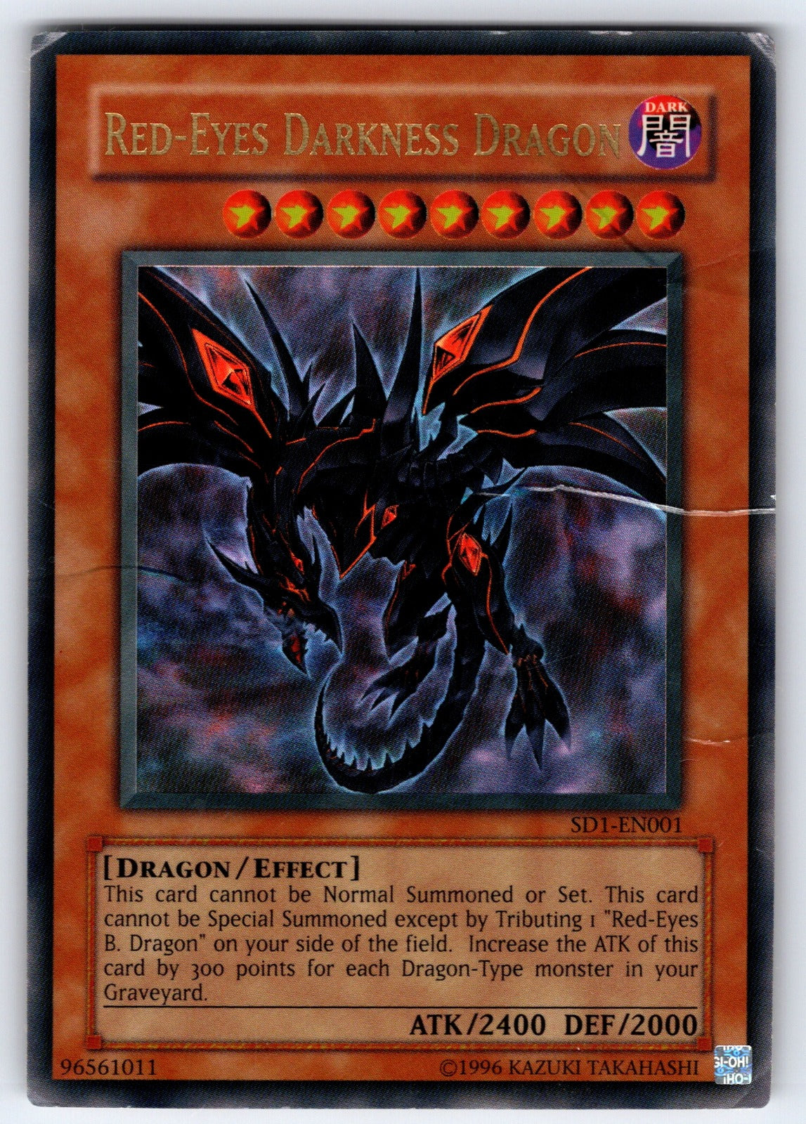 Red-Eyes Darkness Dragon Unlimited Ultra Rare Structure Deck: Dragon's Roar SD1-
