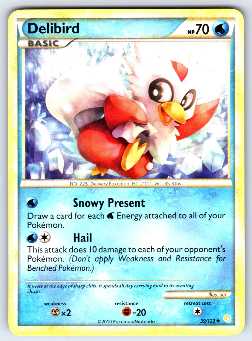 Delibird Uncommon HeartGold SoulSilver 39/123 LP 2010