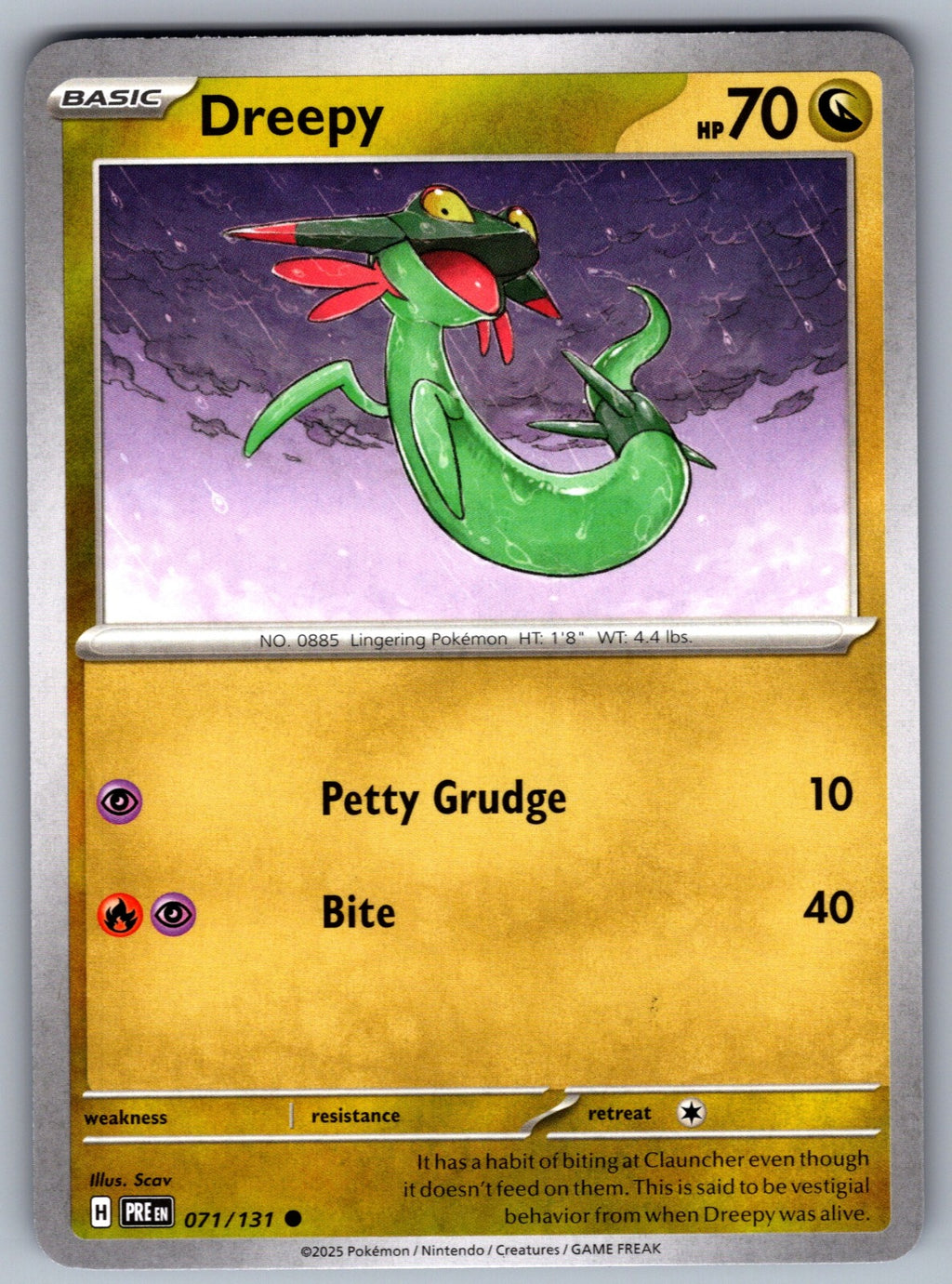 Dreepy Common SV: Prismatic Evolutions 071/131 NM 2025