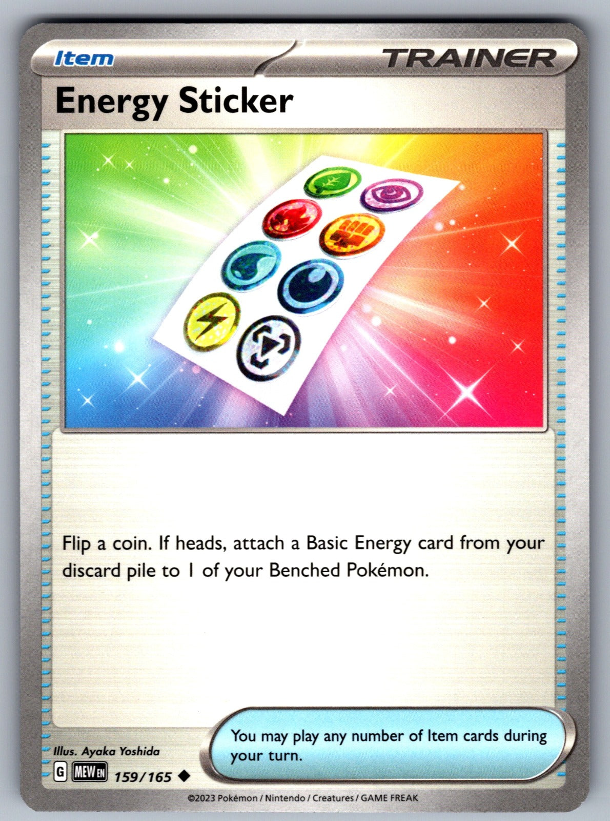 Energy Sticker Uncommon SV: Scarlet & Violet 151 159/165 NM 2023