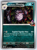 Team Rocket's Weezing Uncommon SV10: Destined Rivals 126/182 NM 2025