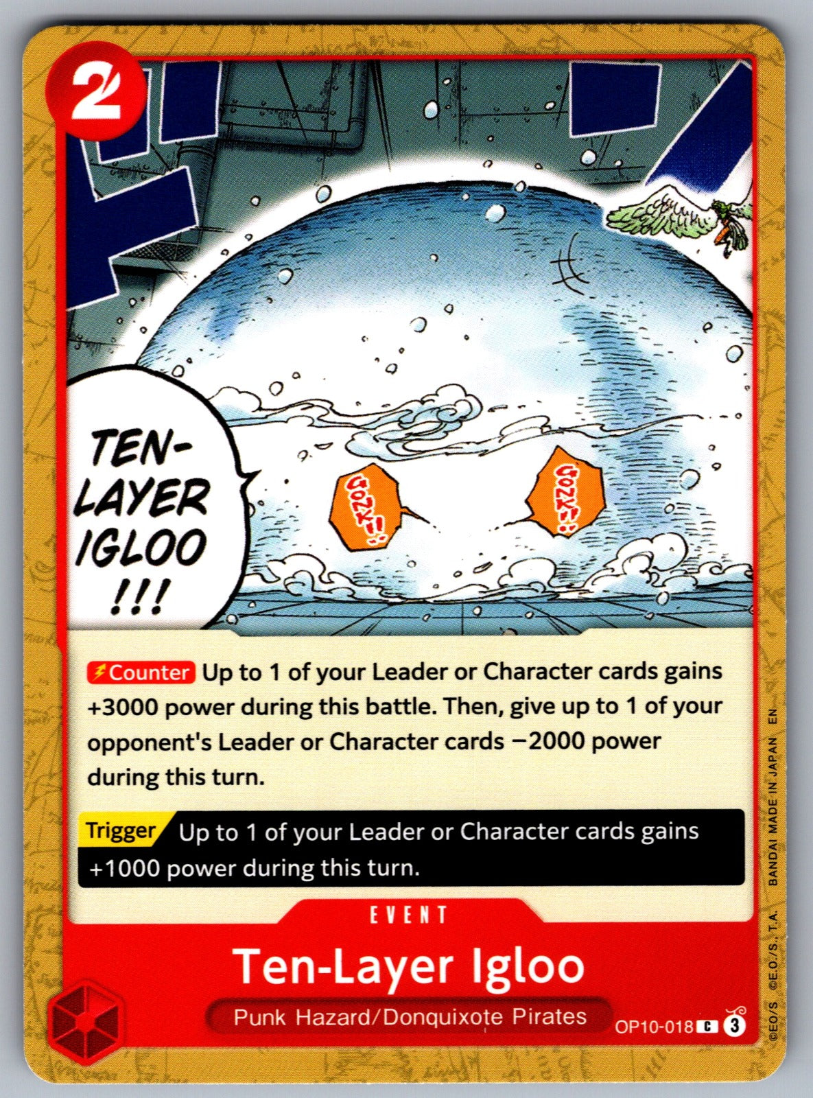 Ten-Layer Igloo C Royal Blood Release Event Cards OP10-018 NM 2025