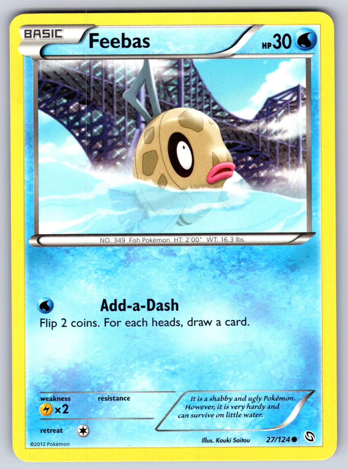 Feebas Common Dragons Exalted 27/124 LP 2012