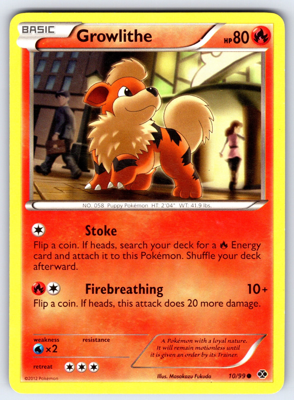 Growlithe (10) Common Next Destinies 10/99 LP 2012