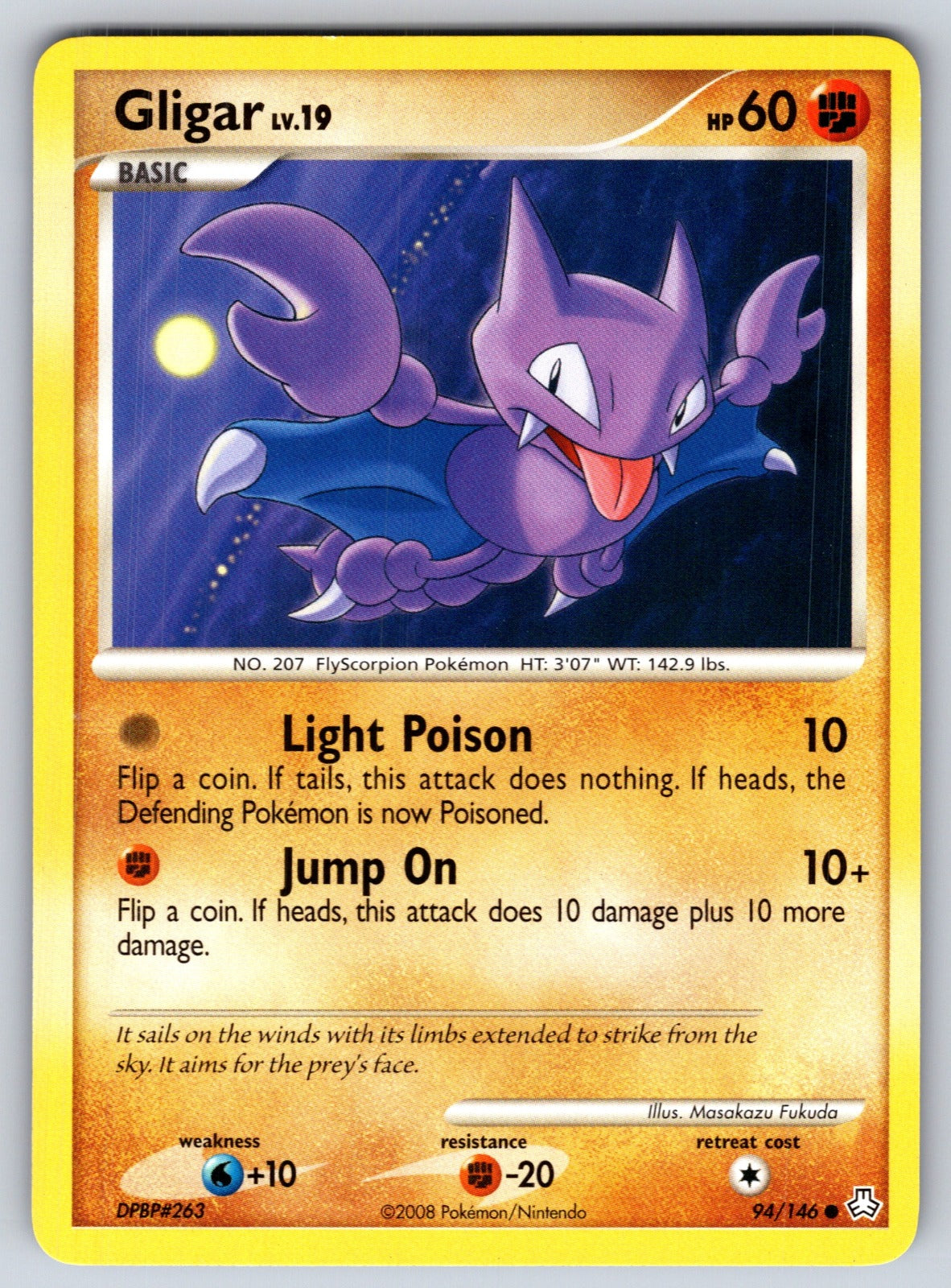 Gligar (94) Common Legends Awakened 94/146 LP 2008