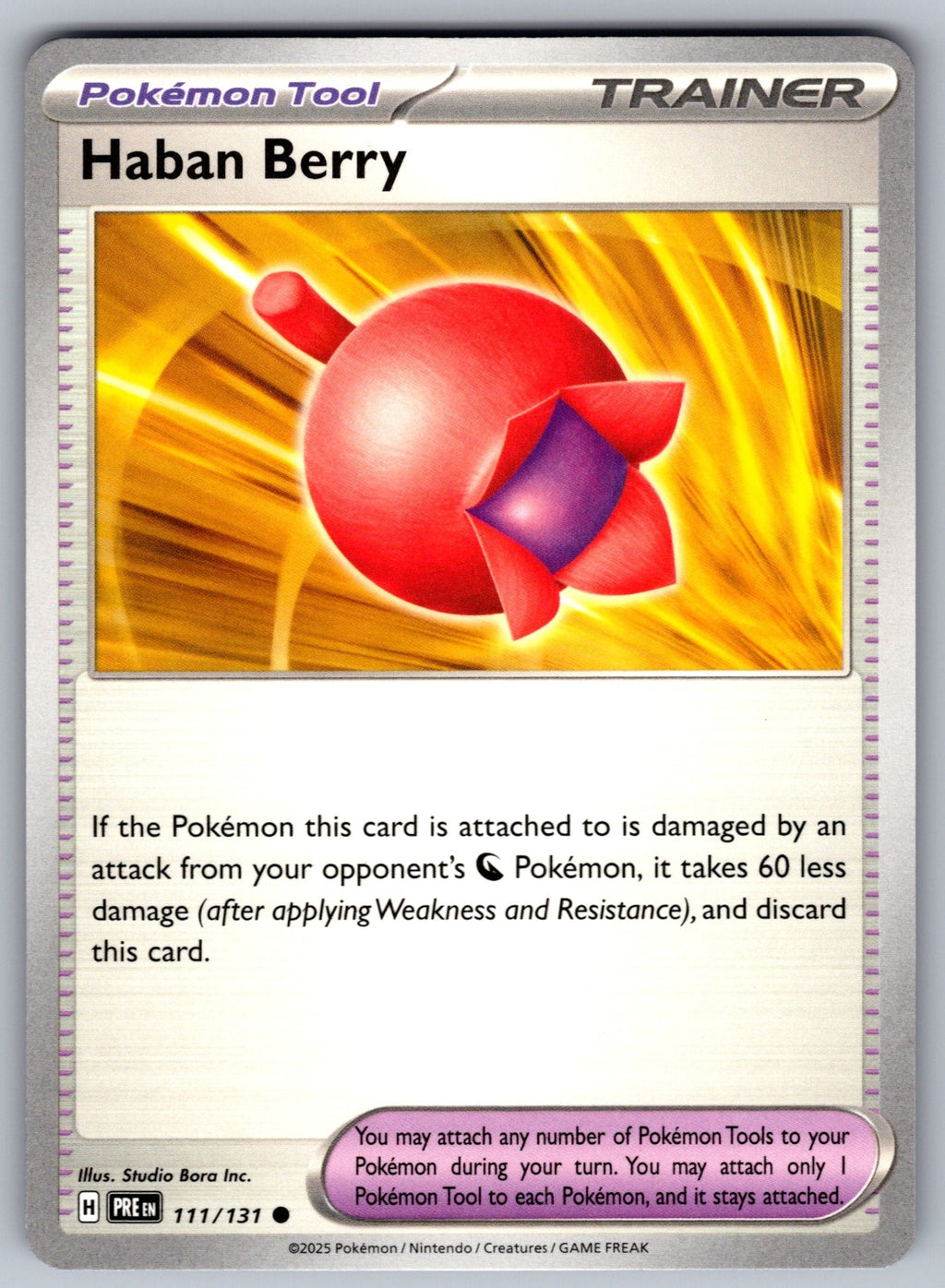 Haban Berry Common SV: Prismatic Evolutions 111/131 NM 2025