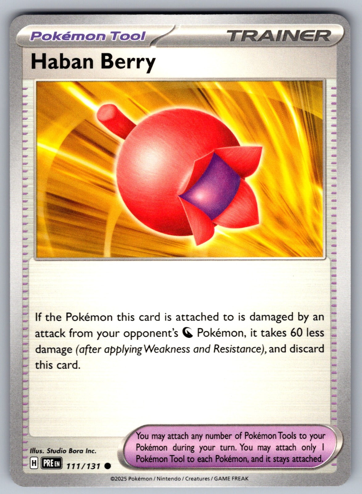 Haban Berry Common SV: Prismatic Evolutions 111/131 NM 2025