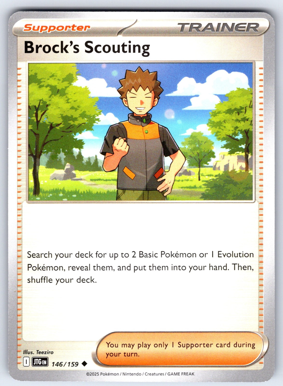 Brock's Scouting Uncommon SV09: Journey Together 146/159 NM 2025