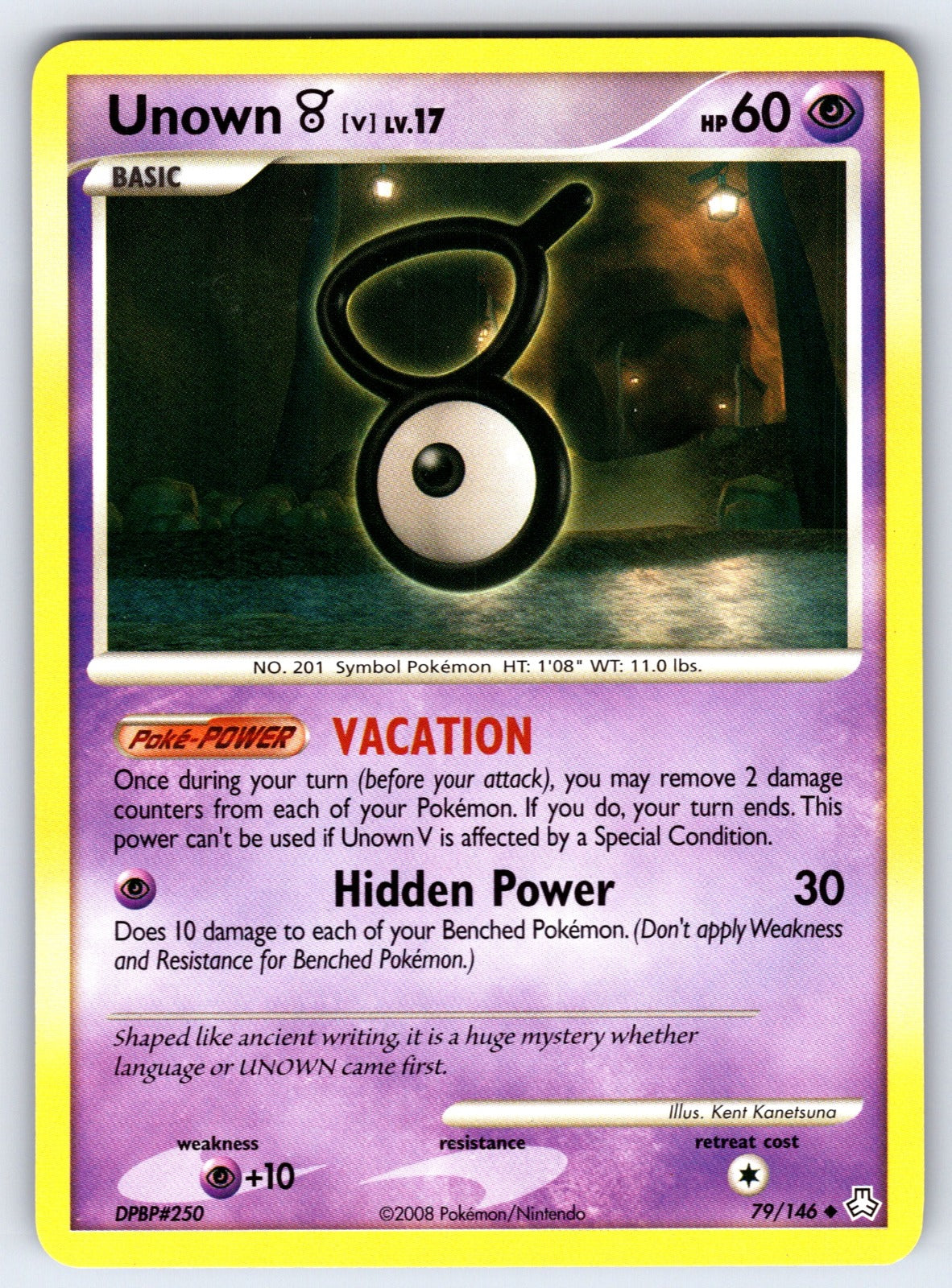 Unown (V) Uncommon Legends Awakened 79/146 LP 2008