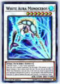 White Aura Monoceros 1st Edition Super Rare Rising Rampage RIRA-EN095 NM 2019