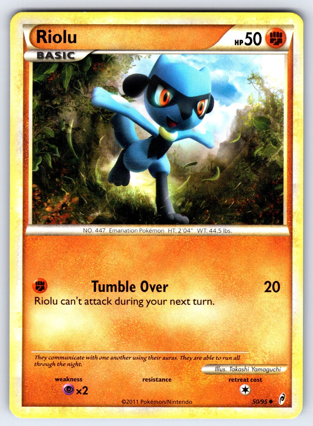 Riolu Uncommon Call of Legends 50/95 LP 2011