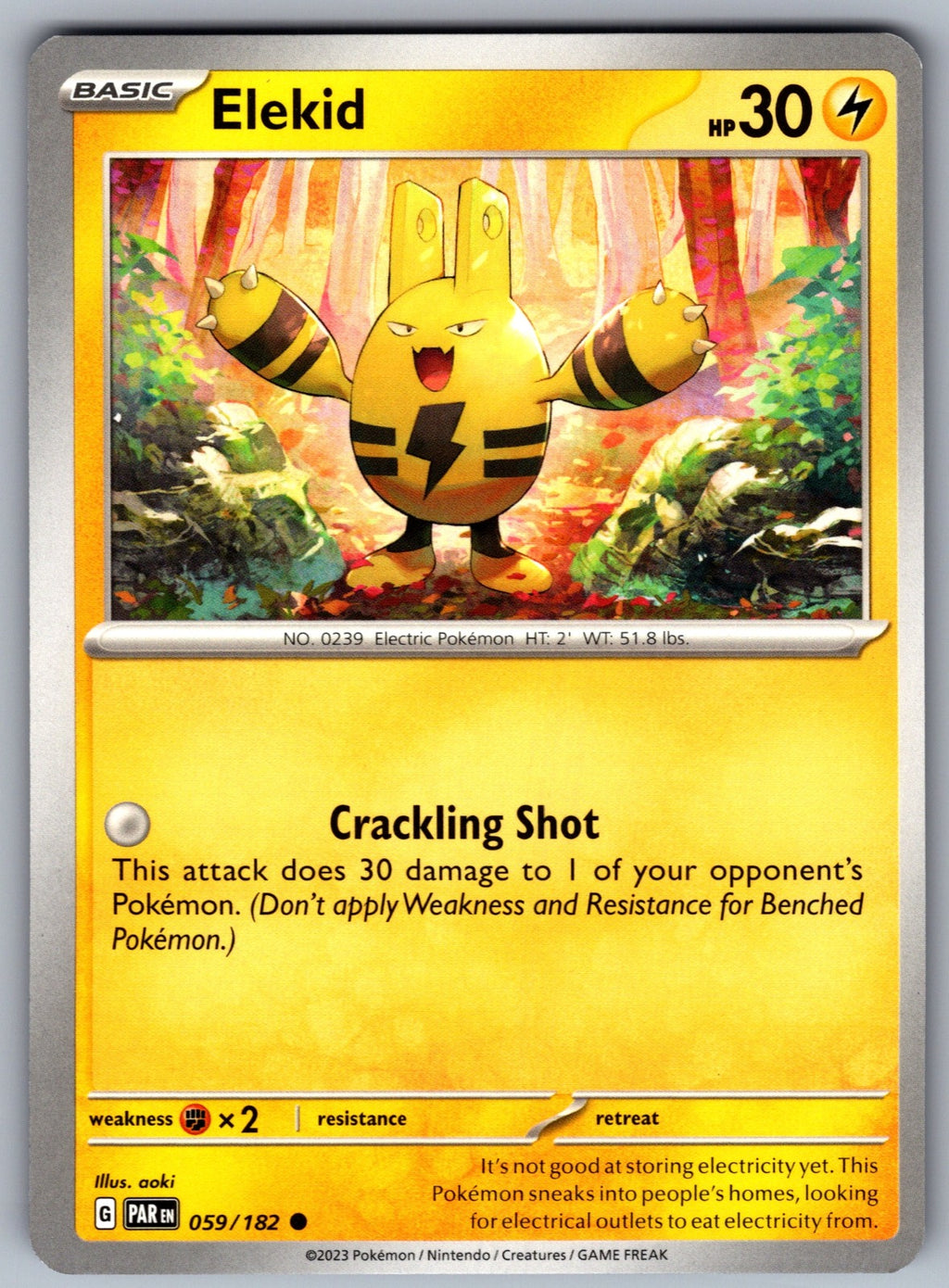 Elekid Common SV04: Paradox Rift 059/182 NM 2023