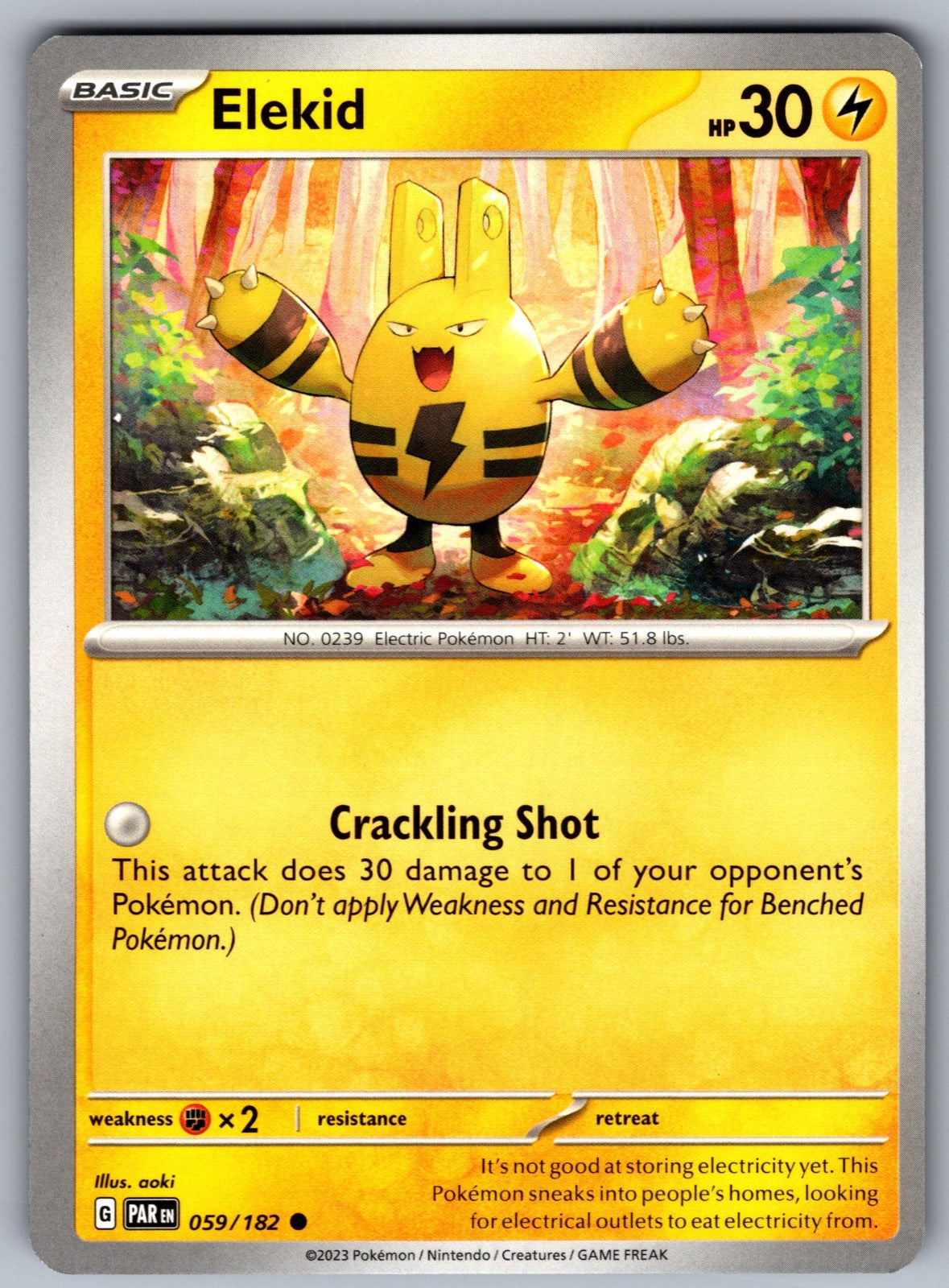 Elekid Common SV04: Paradox Rift 059/182 NM 2023