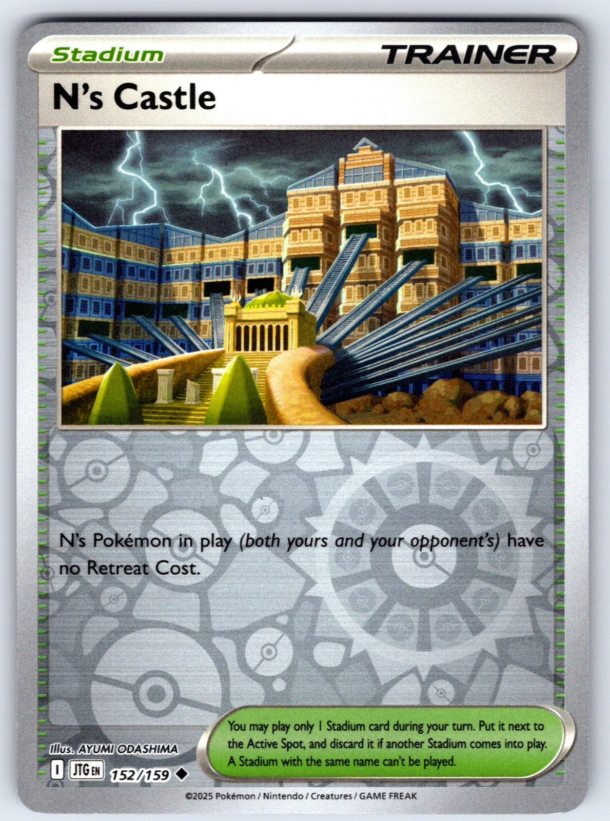 N's Castle Reverse Holo Uncommon SV09: Journey Together 152/159 NM 2025