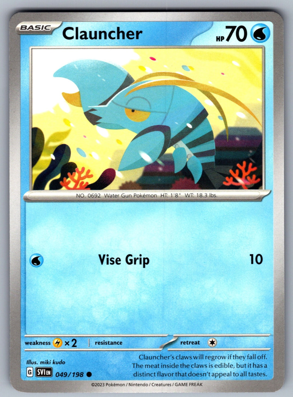 Clauncher Common SV01: Scarlet & Violet Base Set 049/198 NM 2023