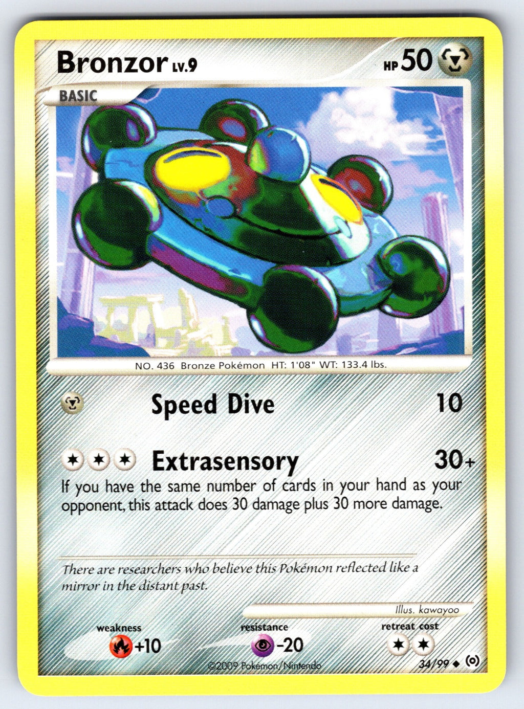 Bronzor (34) Uncommon Arceus 34/99 LP 2009