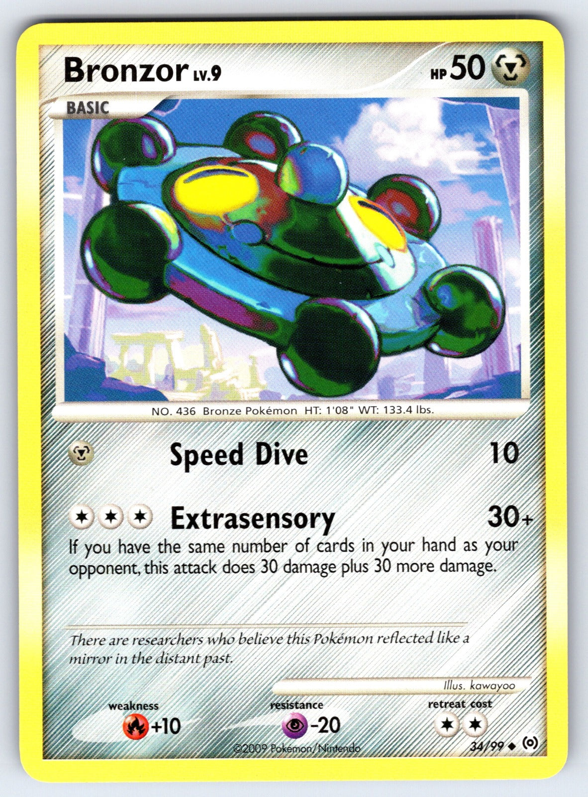 Bronzor (34) Uncommon Arceus 34/99 LP 2009