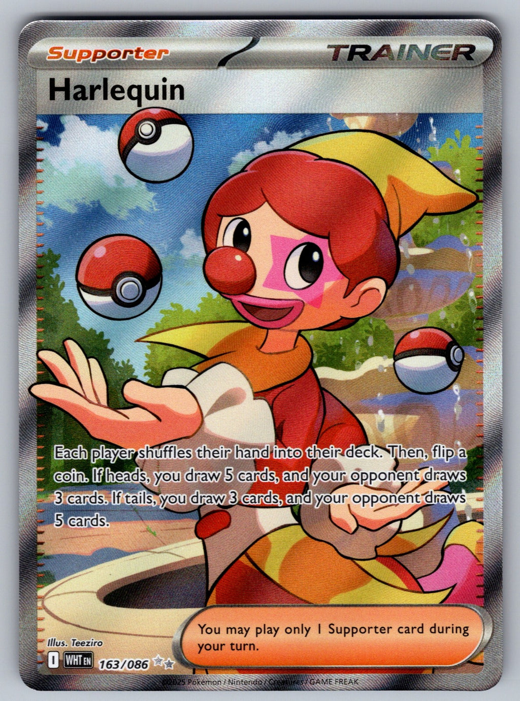 Harlequin Holo Ultra Rare SV: White Flare 163/086 NM 2025