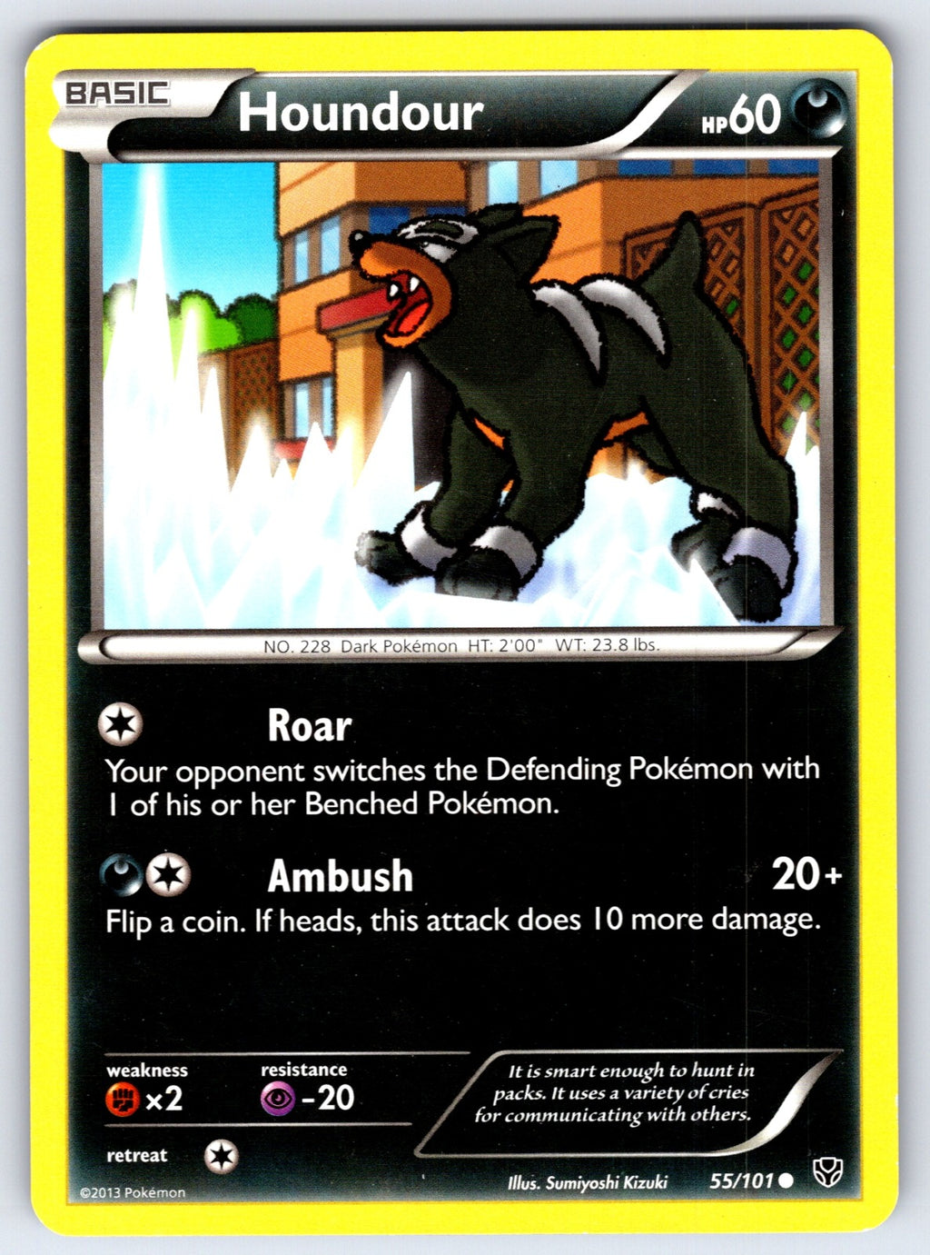 Houndour Common Plasma Blast 55/101 LP 2013