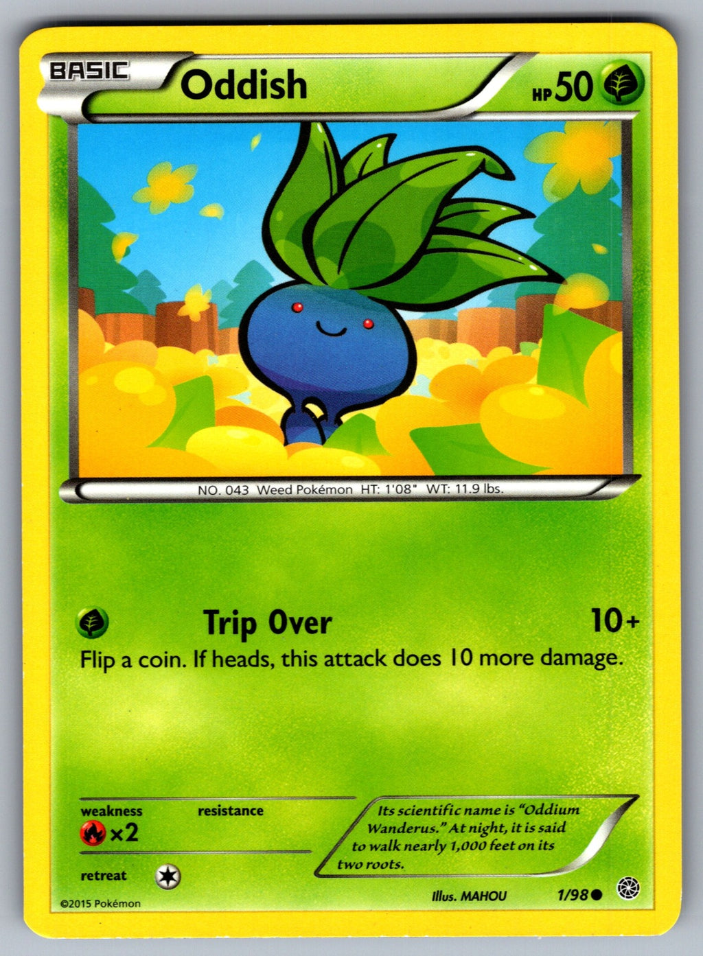 Oddish Common XY - Ancient Origins 1/98 LP 2015