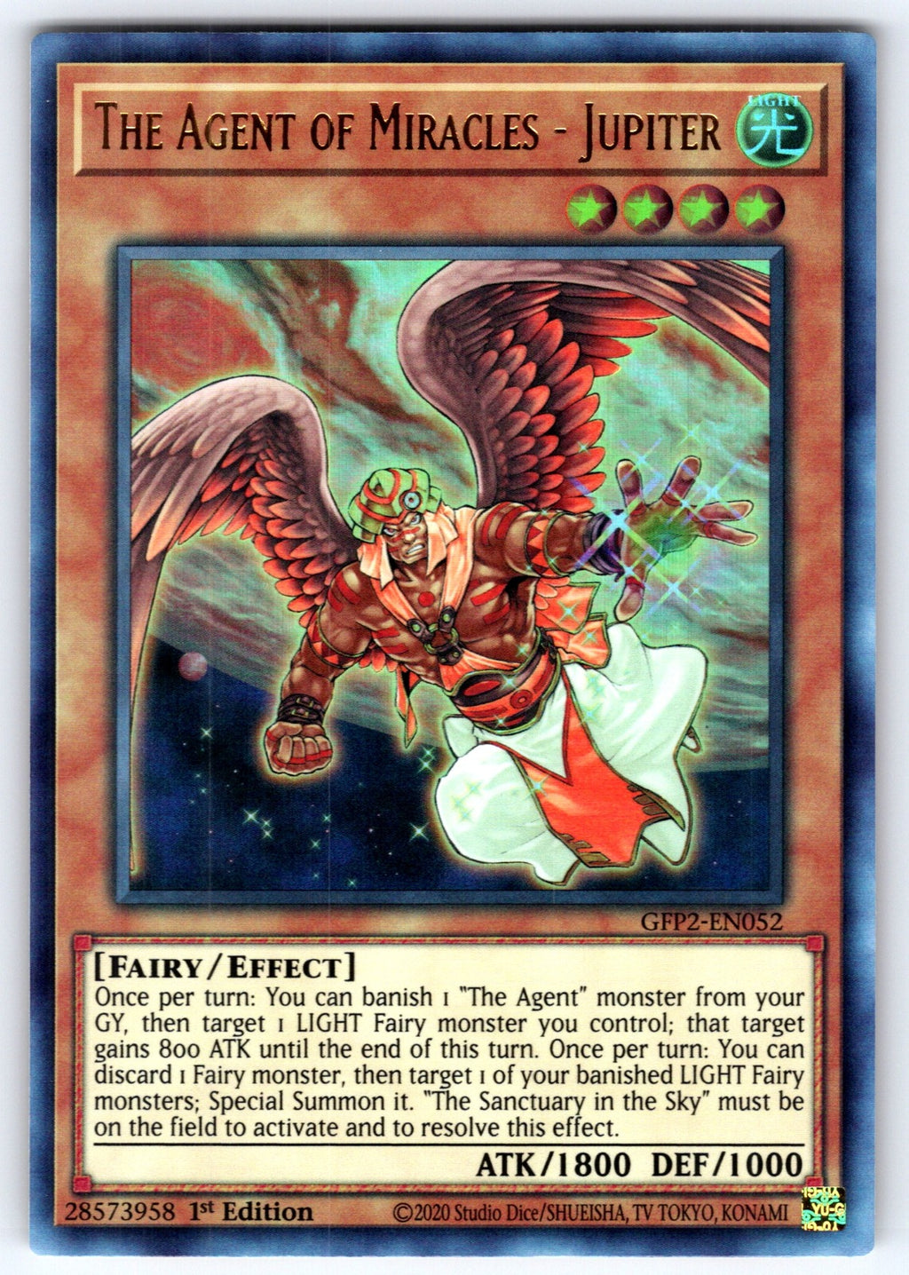 The Agent of Miracles - Jupiter 1st Edition Ultra Rare Ghosts From the Past: The