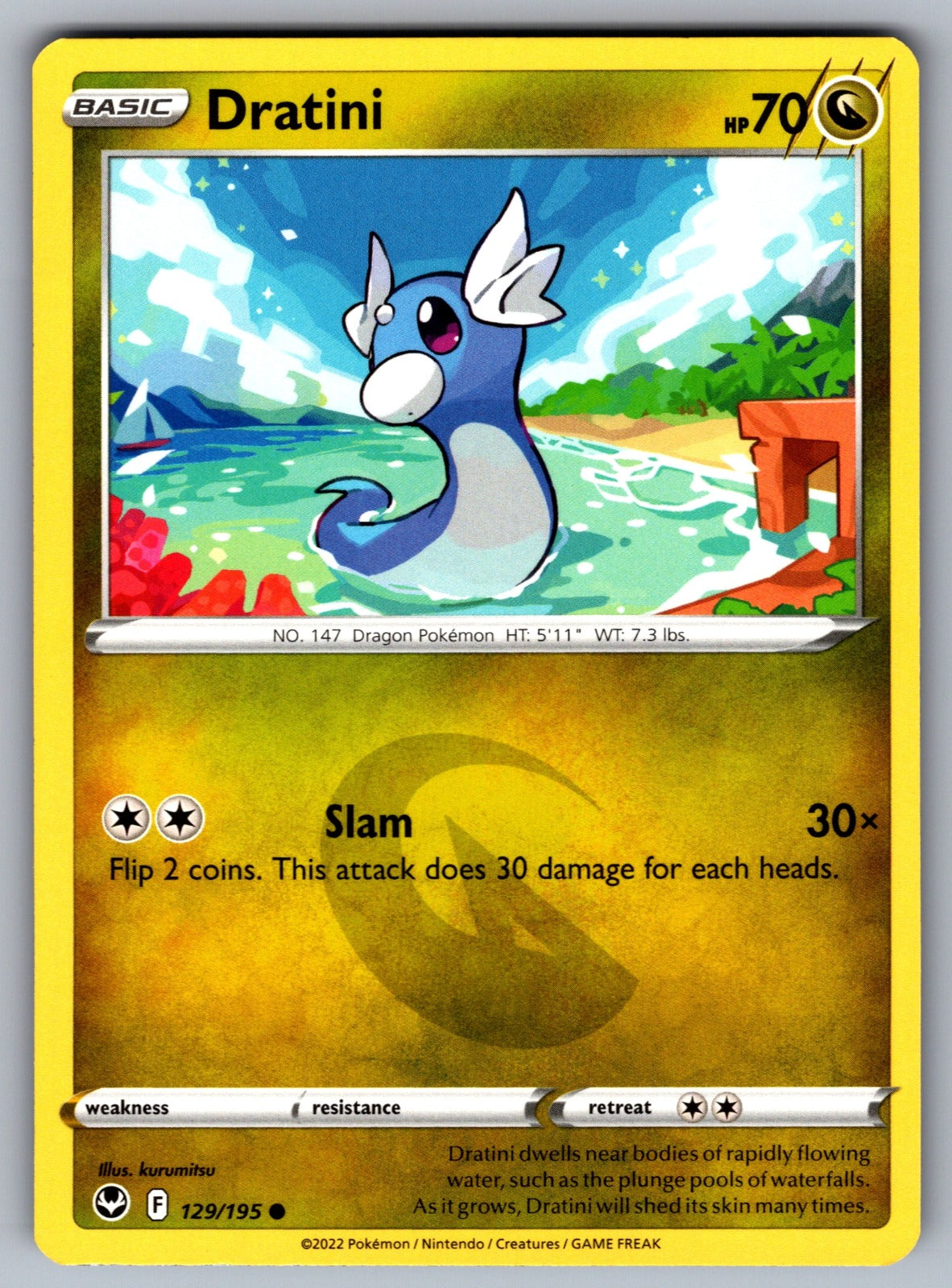 Dratini Common SWSH12: Silver Tempest 129/195 NM 2022
