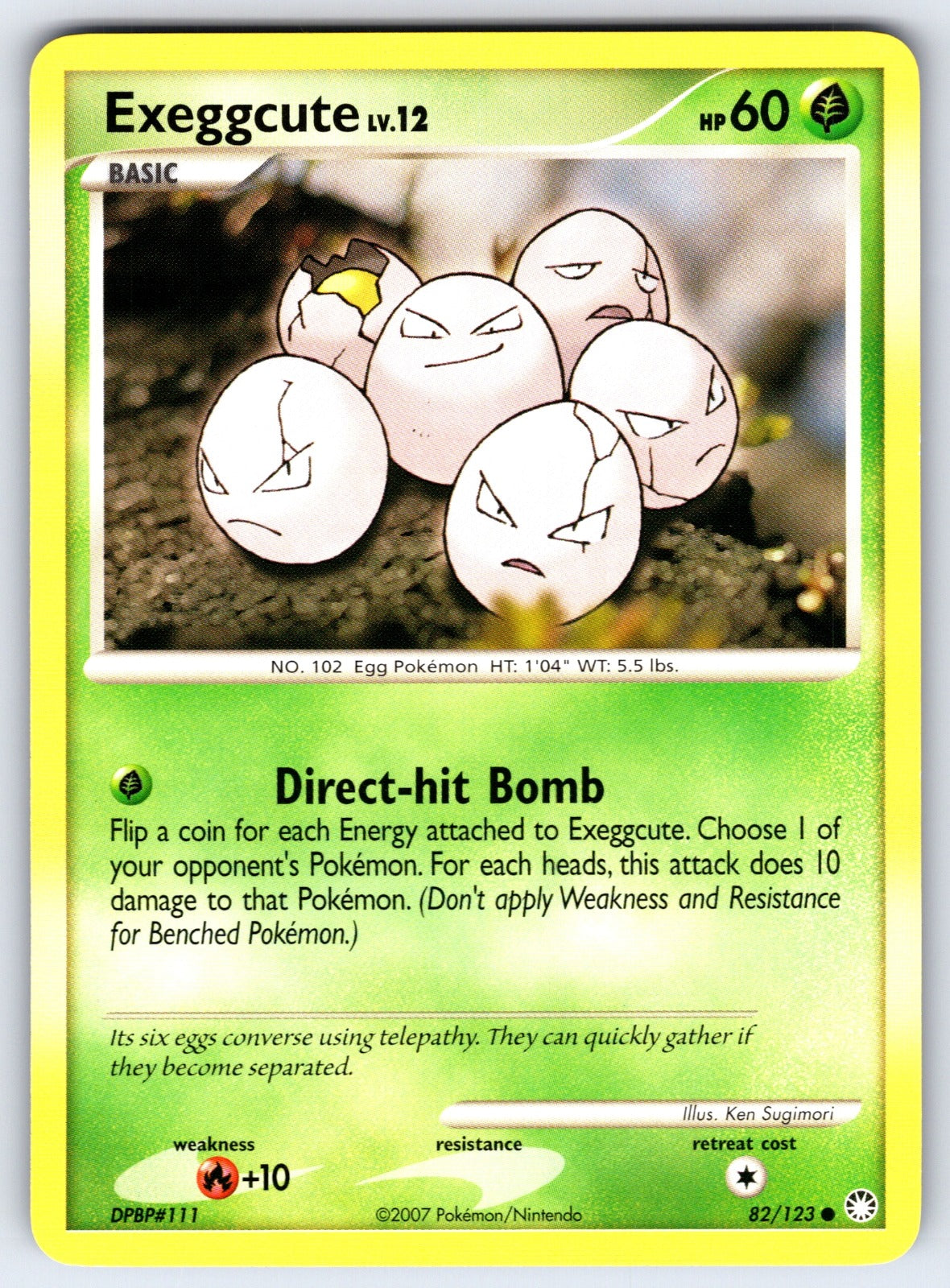 Exeggcute Common Mysterious Treasures 82/123 LP 2007