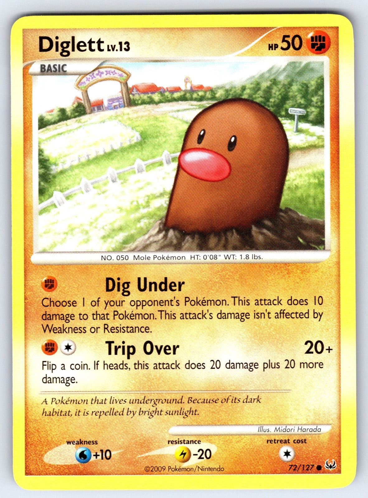 Diglett Common Platinum 72/127 LP 2009