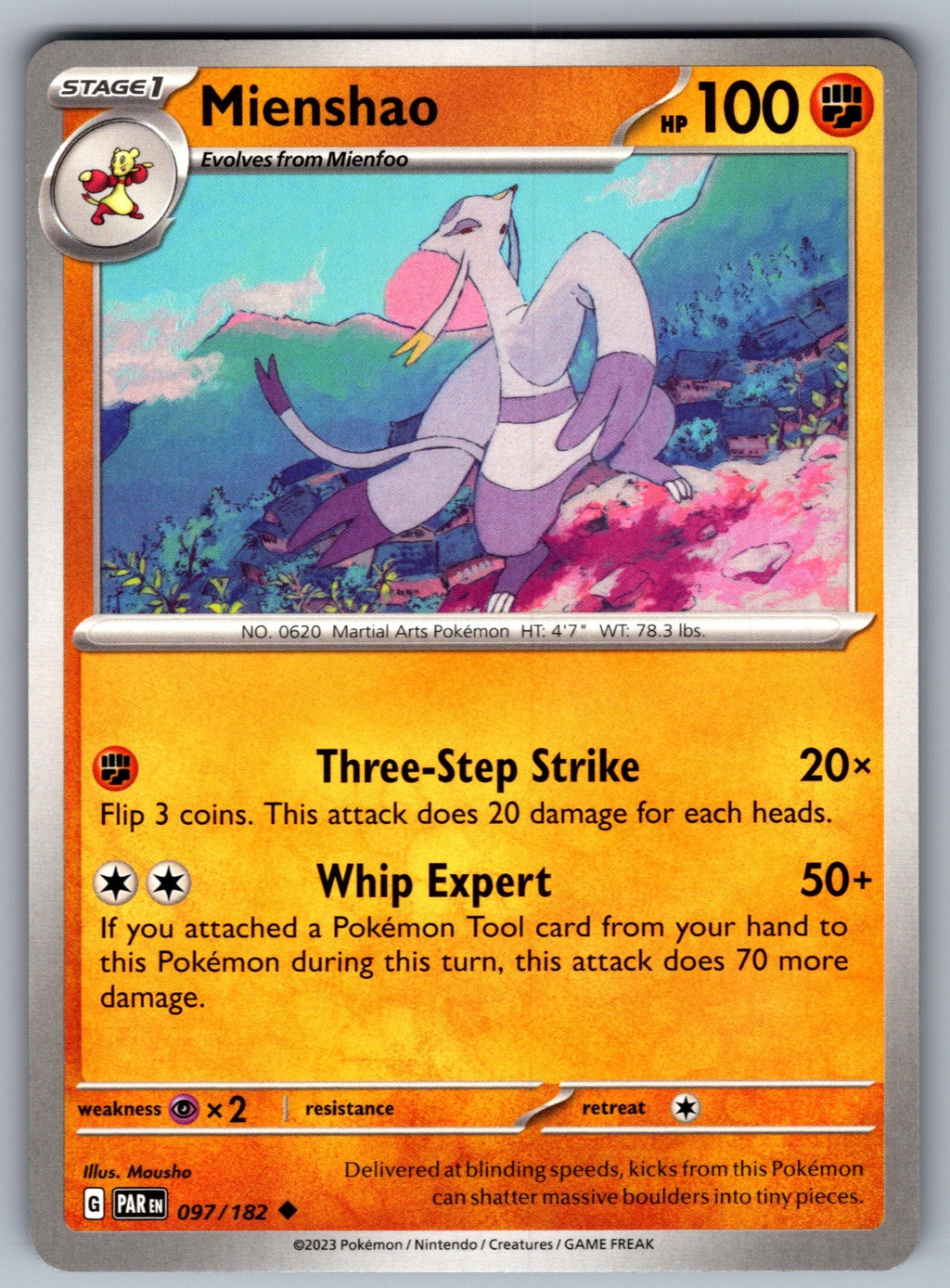 Mienshao Uncommon SV04: Paradox Rift 097/182 NM 2023