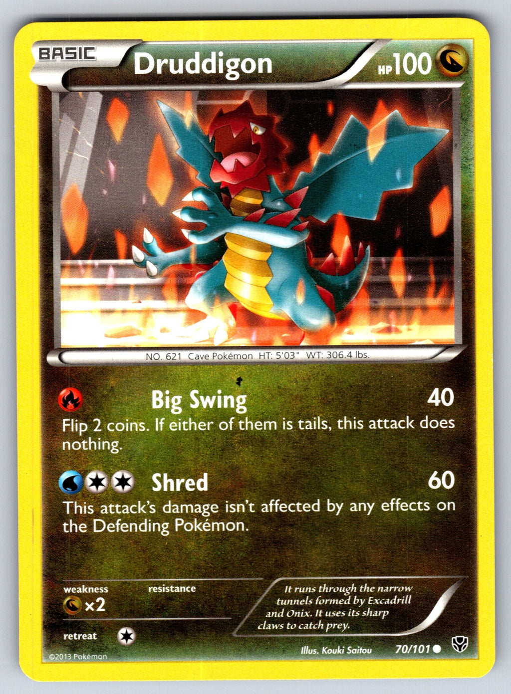 Druddigon Common Plasma Blast 70/101 LP 2013