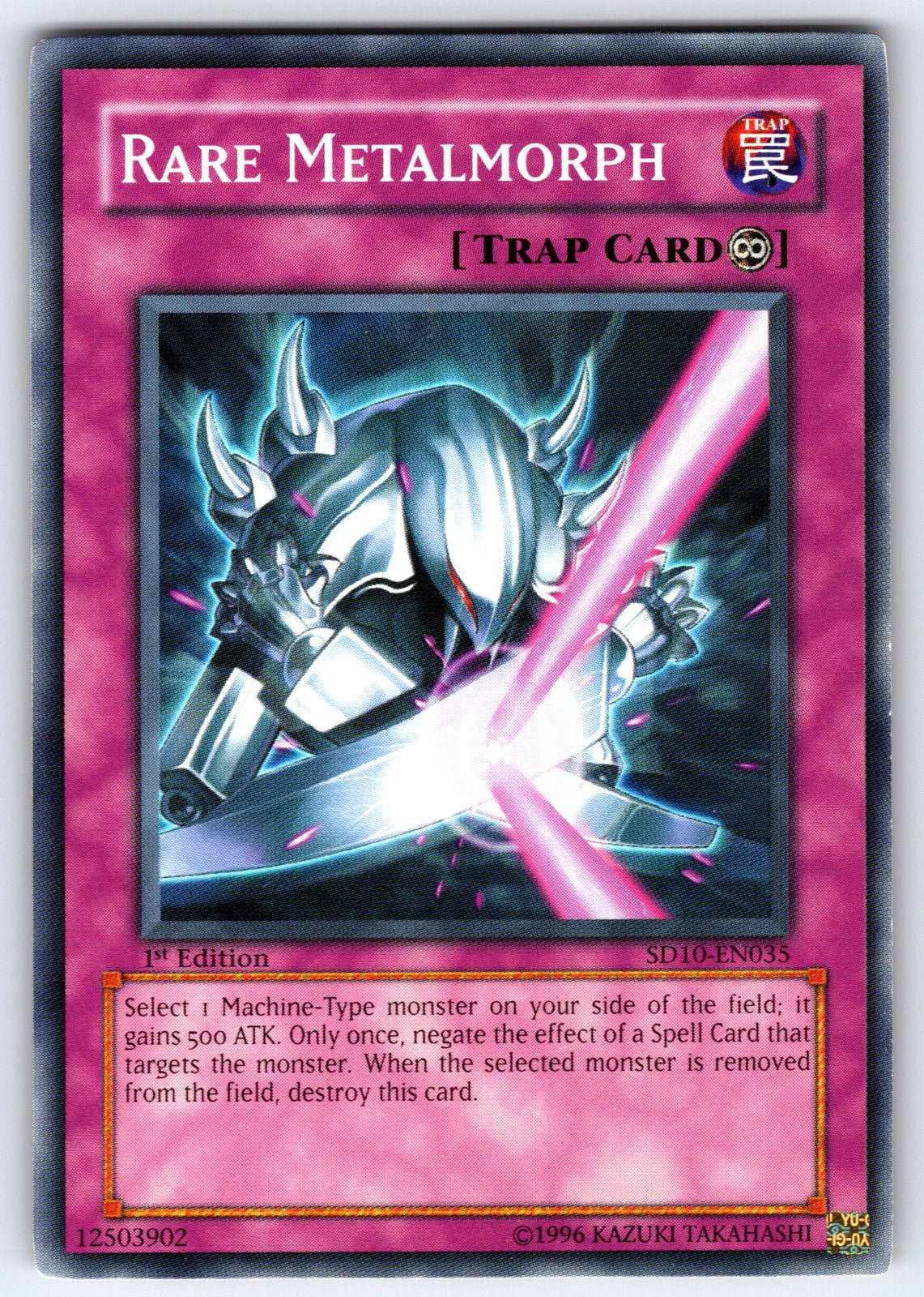 Rare Metalmorph 1st Edition Common Structure Deck: Machine Re-Volt SD10-EN035 LP