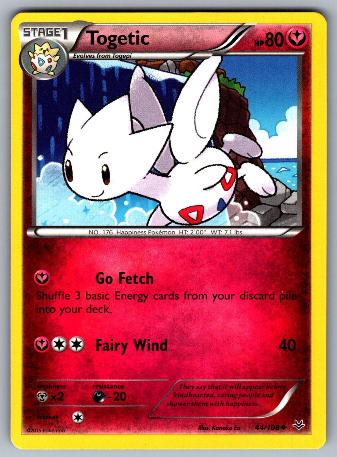 Togetic Uncommon XY - Roaring Skies 44/108 LP 2015