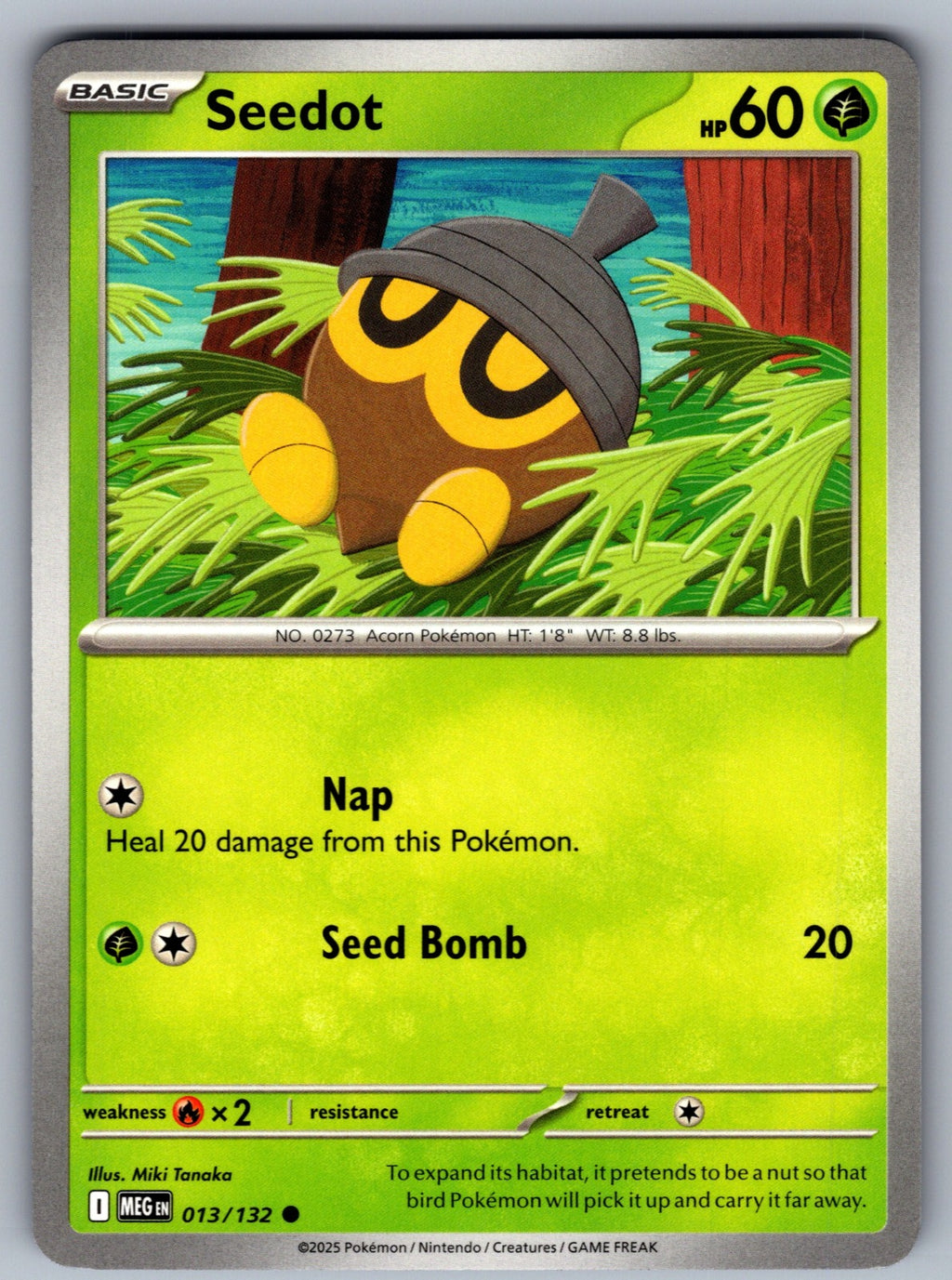 Seedot Common ME01: Mega Evolution 013/132 NM 2025