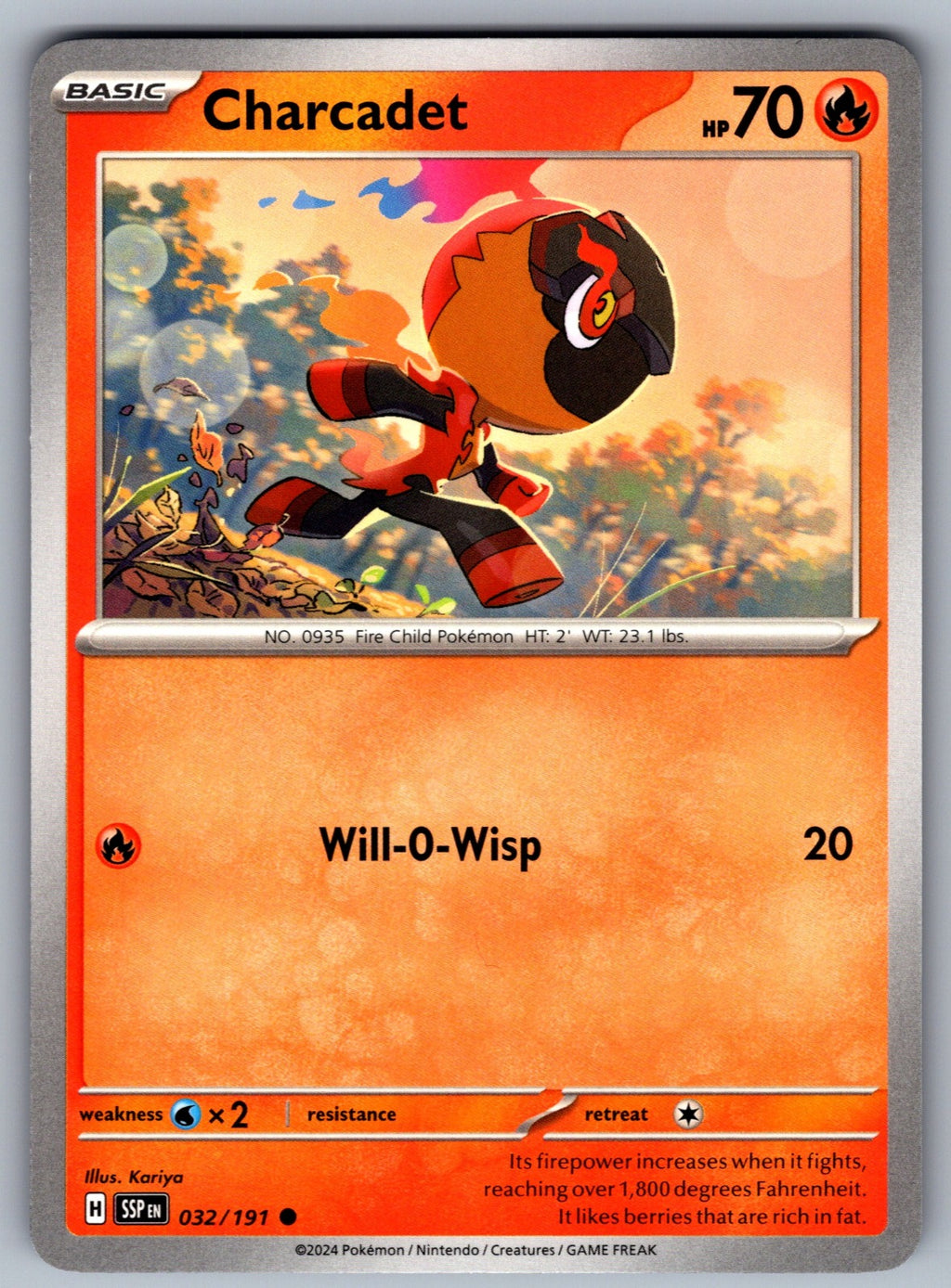 Charcadet Common SV08: Surging Sparks 032/191 NM 2024