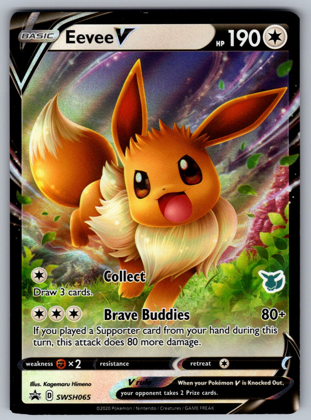Eevee V - Holo Promo SWSH: Sword & Shield Promo Cards SWSH065 NM 2019