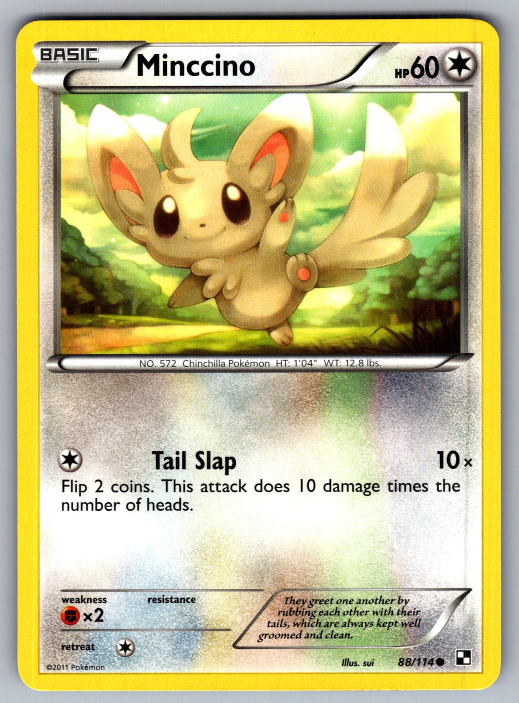Minccino Common Black and White 88/114 LP 2011