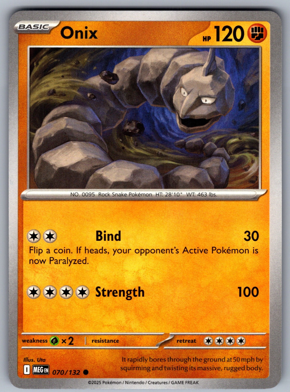 Onix Common ME01: Mega Evolution 070/132 NM 2025