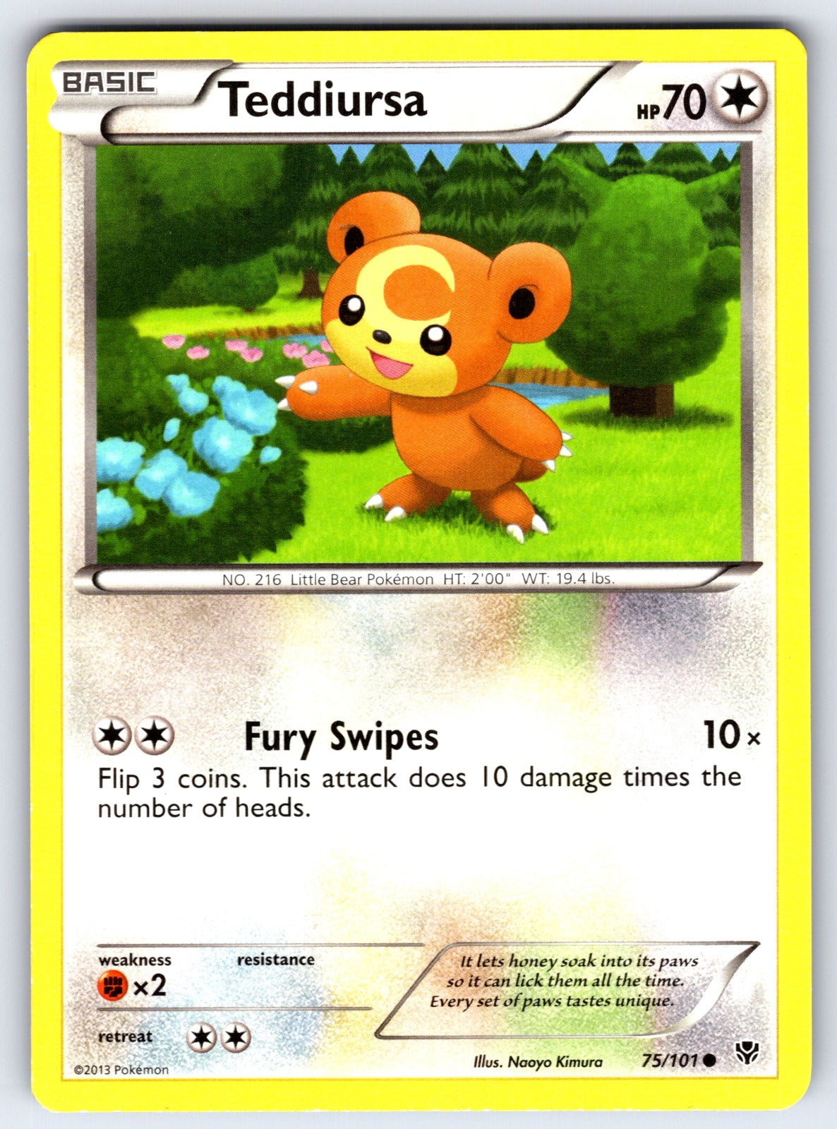 Teddiursa Common Plasma Blast 75/101 LP 2013