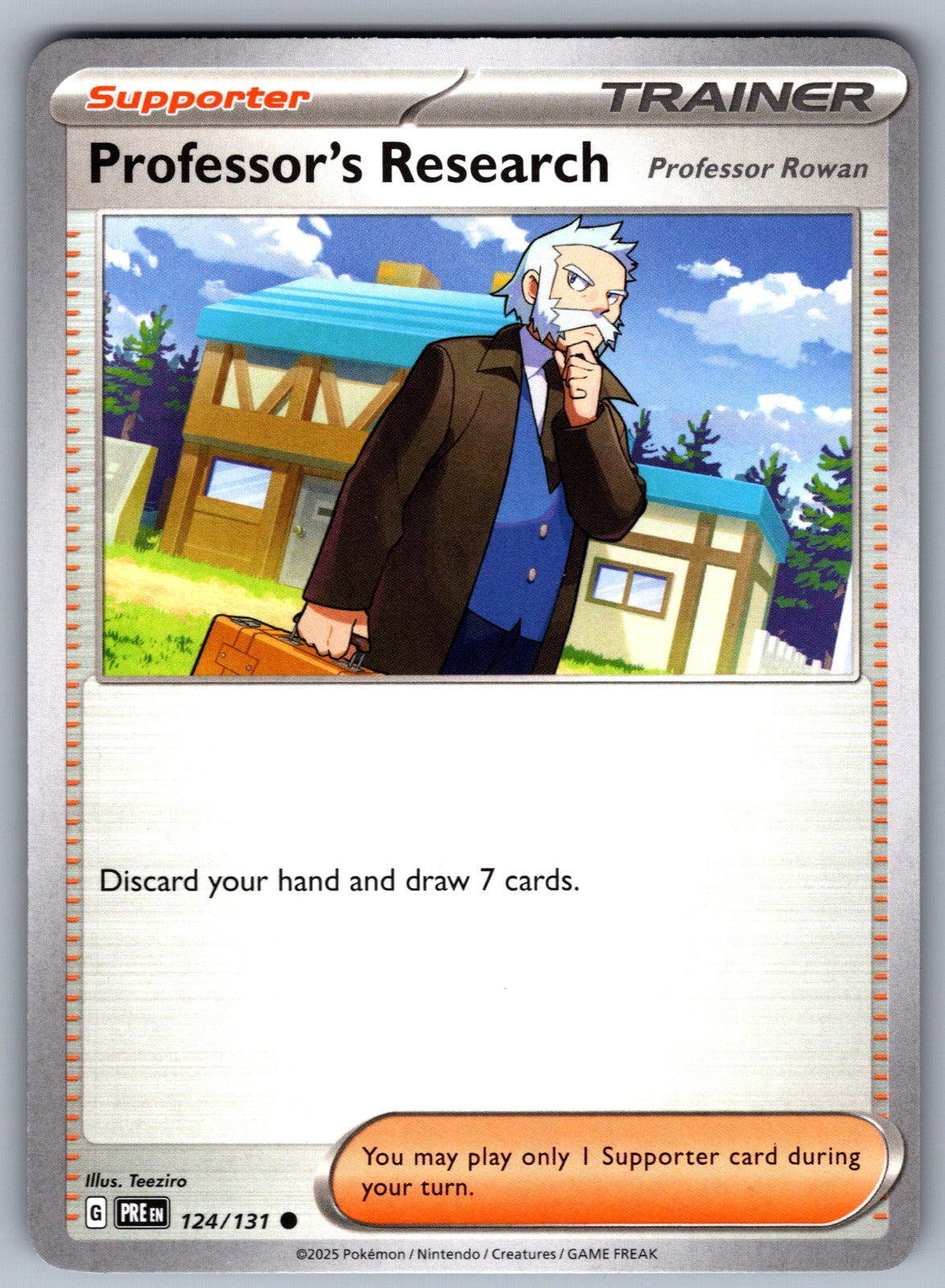 Professor's Research [Professor Rowan] Common SV: Prismatic Evolutions 124/131 NM 2025