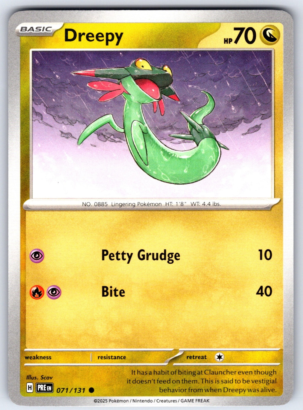 Dreepy Common SV: Prismatic Evolutions 071/131 NM 2025