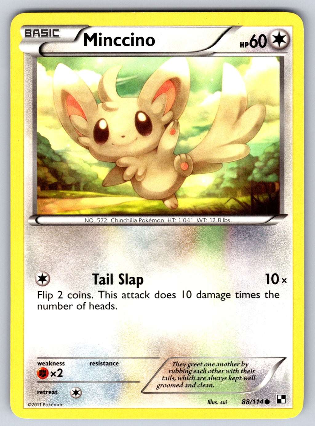 Minccino Common Black and White 88/114 LP 2011