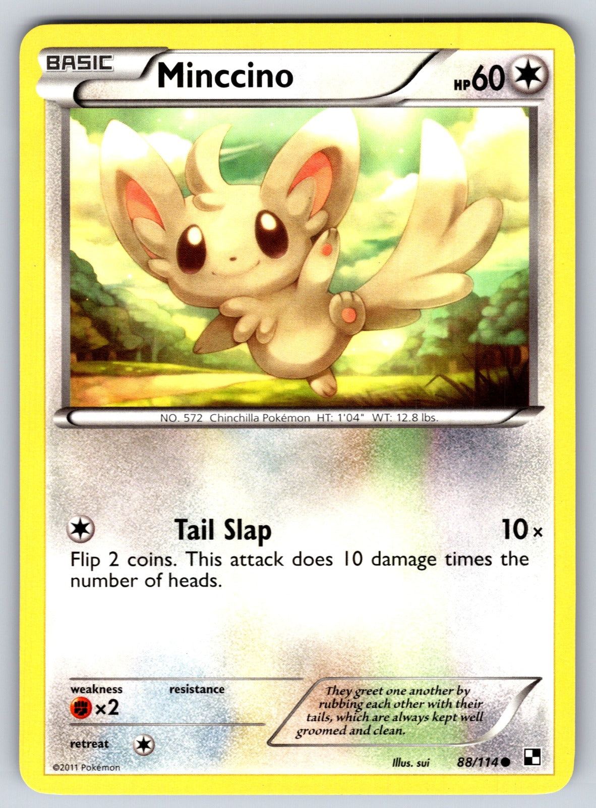Minccino Common Black and White 88/114 LP 2011